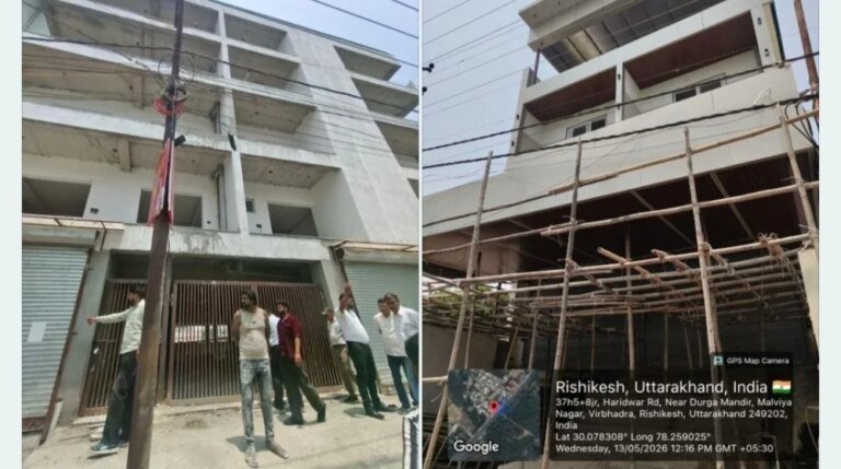 ऋषिकेश में एमडीडीए का बड़ा अभियान, आठ अवैध बहुमंजिला भवन सील
